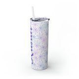 Cannabis Personalized Skinny Steel Tumbler with Straw, 20oz Cannabis Personalized Skinny Steel Tumbler with Straw, 20oz