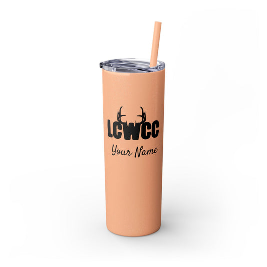 LCWCC Rack Logo Skinny Steel Tumbler with Straw - 20oz