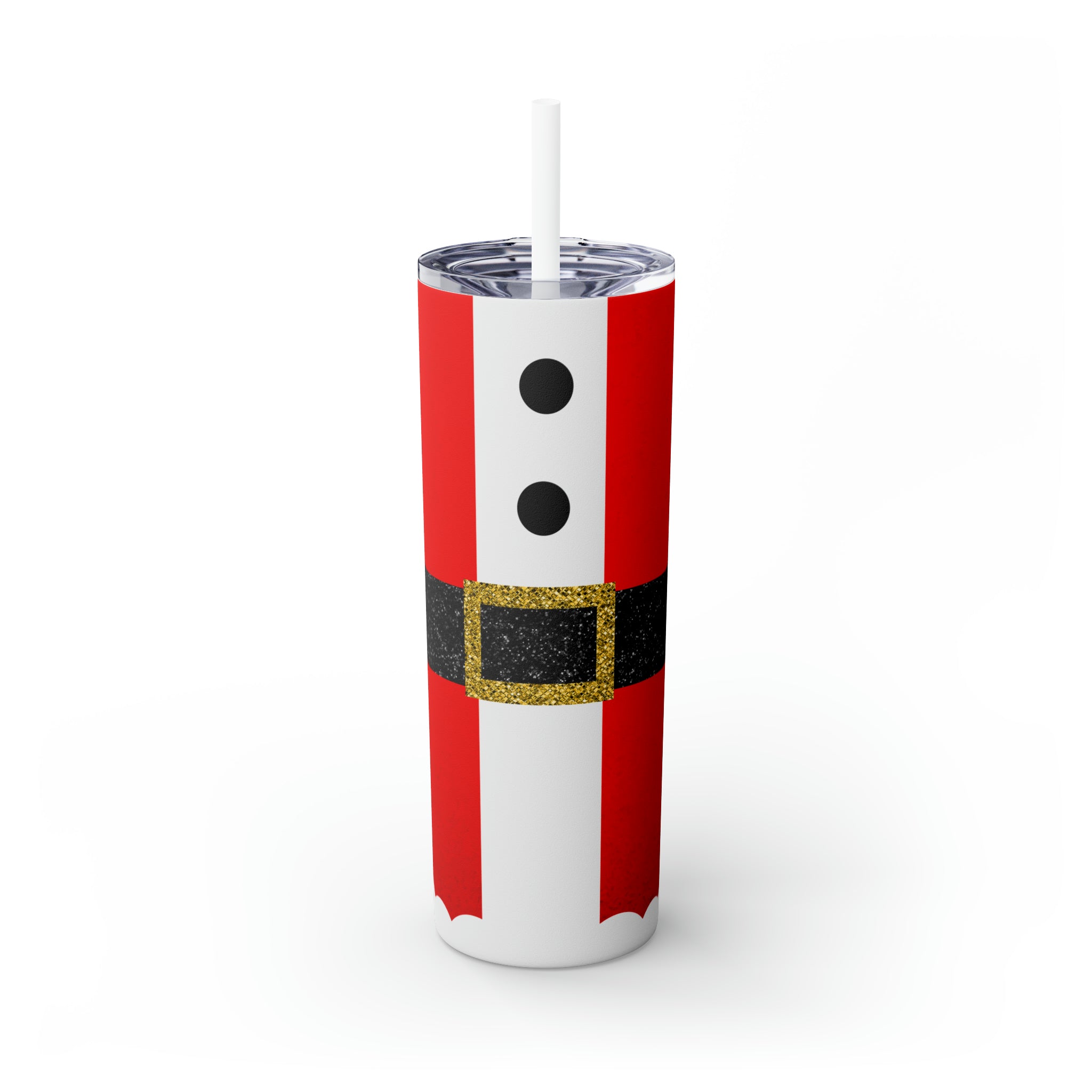 Santa Skinny Steel Tumbler with Straw, 20oz Santa Skinny Steel Tumbler with Straw, 20oz