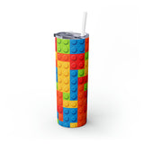 Legos Skinny Steel Tumbler with Straw, 20oz Legos Skinny Steel Tumbler with Straw, 20oz