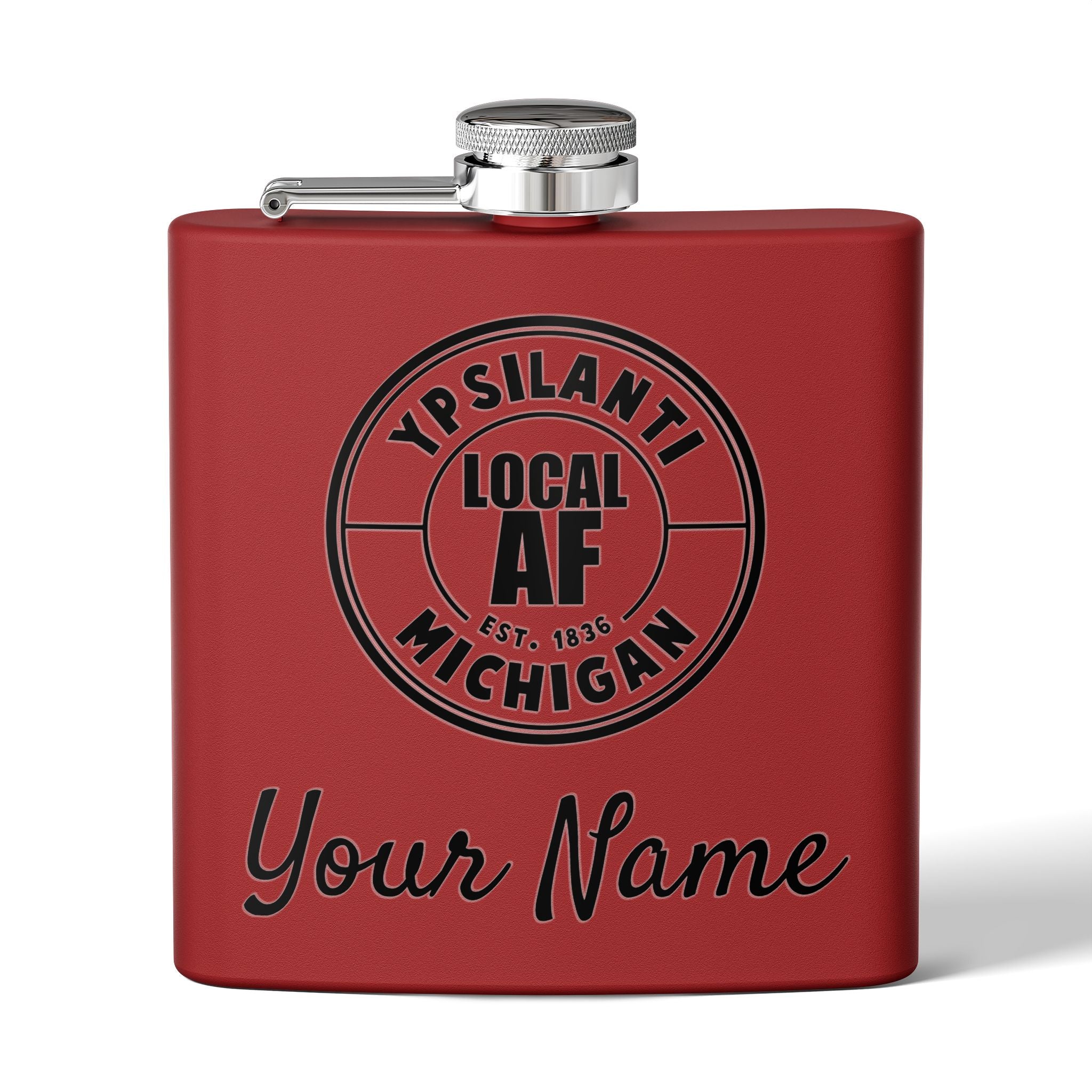Ypsilanti Local AF Flask - 6oz Ypsilanti Local AF Flask - 6oz