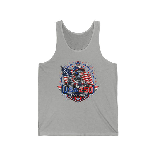 Alien Astronaut USA 250 1776 2026 Patriotic Sci Fi Basic Tank Top - Unisex - Unisex