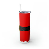 Santa Skinny Steel Tumbler with Straw, 20oz Santa Skinny Steel Tumbler with Straw, 20oz