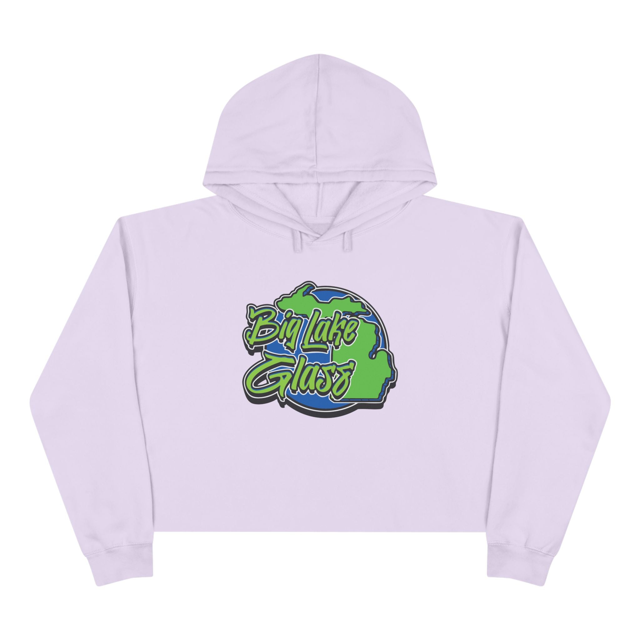 Crop Top Hoodie - Women's - Big Lake Glass Crop Top Hoodie - Women's - Big Lake Glass