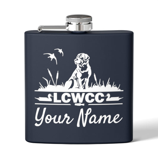 LCWCC Dog Logo Flask - 6oz