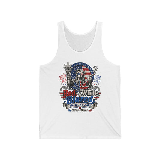 Funny Statue Blazed 250th Anniversary Patriotic Americana Basic T-Shirt - Unisex
