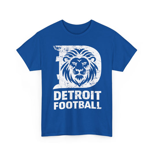 Detroit Football White Basic T-Shirt - Unisex