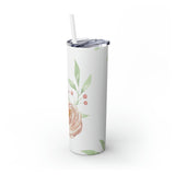 Floral Skinny Steel Tumbler with Straw, 20oz Floral Skinny Steel Tumbler with Straw, 20oz