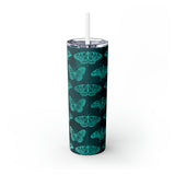 Butterflies Personalized Skinny Steel Tumbler with Straw, 20oz Butterflies Personalized Skinny Steel Tumbler with Straw, 20oz