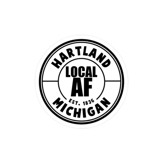 Hartland Local AF Vinyl Decal