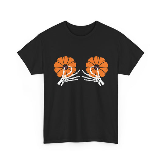 2 Pumpkins Medium Halloween Basic T-Shirt - Unisex