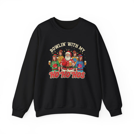 Bowlin With My Ho Ho Hos Crewneck Sweatshirt - Unisex