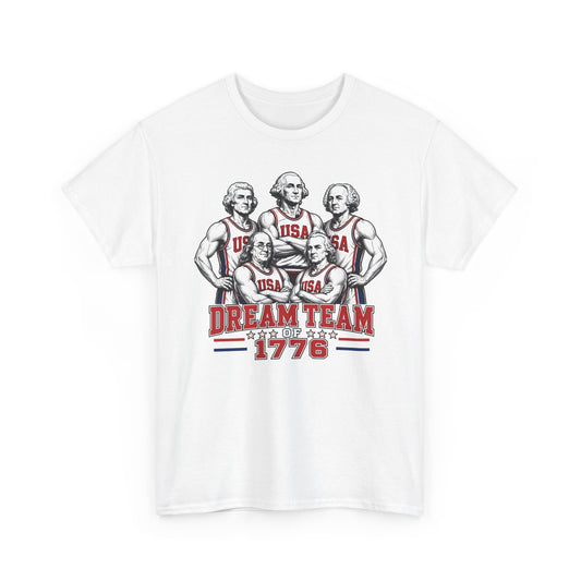 Founding Fathers Dream Team 1776 Retro Patriotic Americana Basic T-Shirt - Unisex