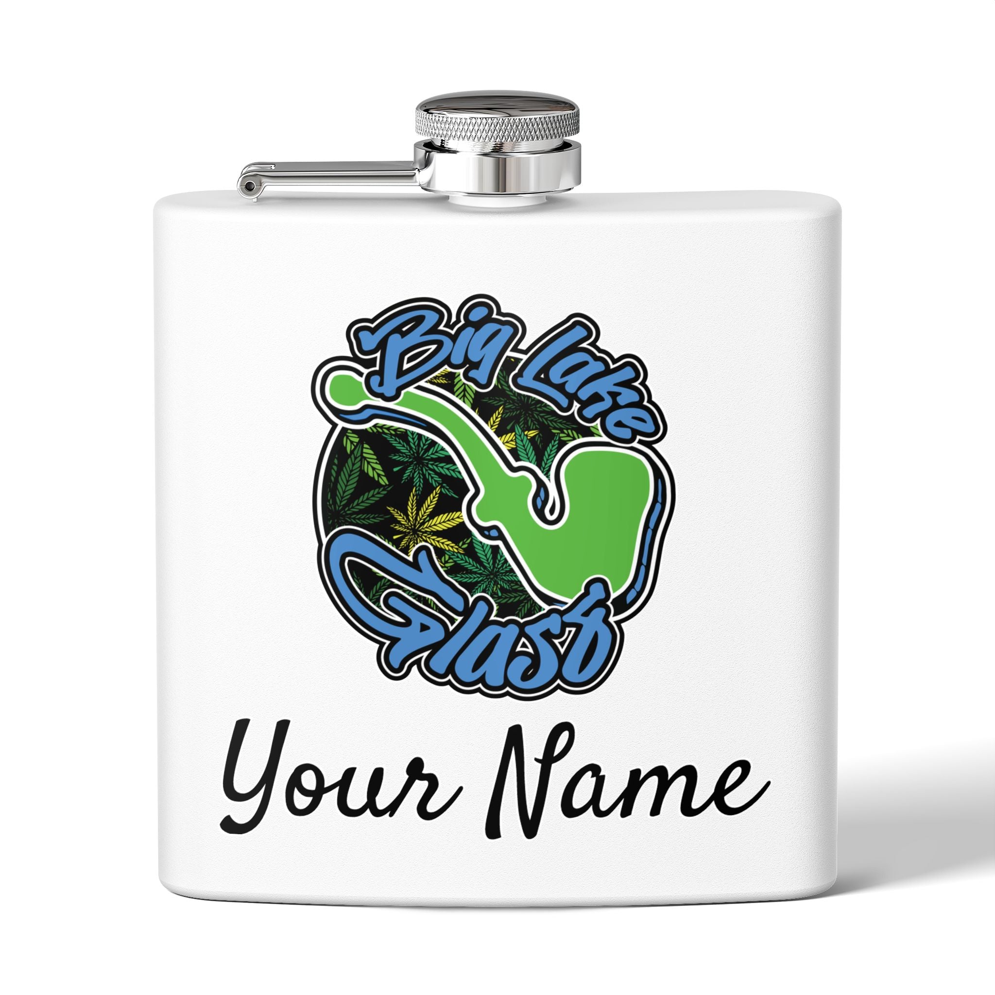 Flask - 6oz - Big Lake Glass Pipe Flask - 6oz - Big Lake Glass Pipe