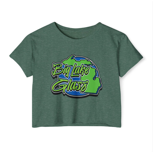 Crop Top T-Shirt - Women's - Big Lake Glass