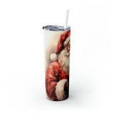 Vintage Santa Skinny Steel Tumbler with Straw, 20oz Vintage Santa Skinny Steel Tumbler with Straw, 20oz