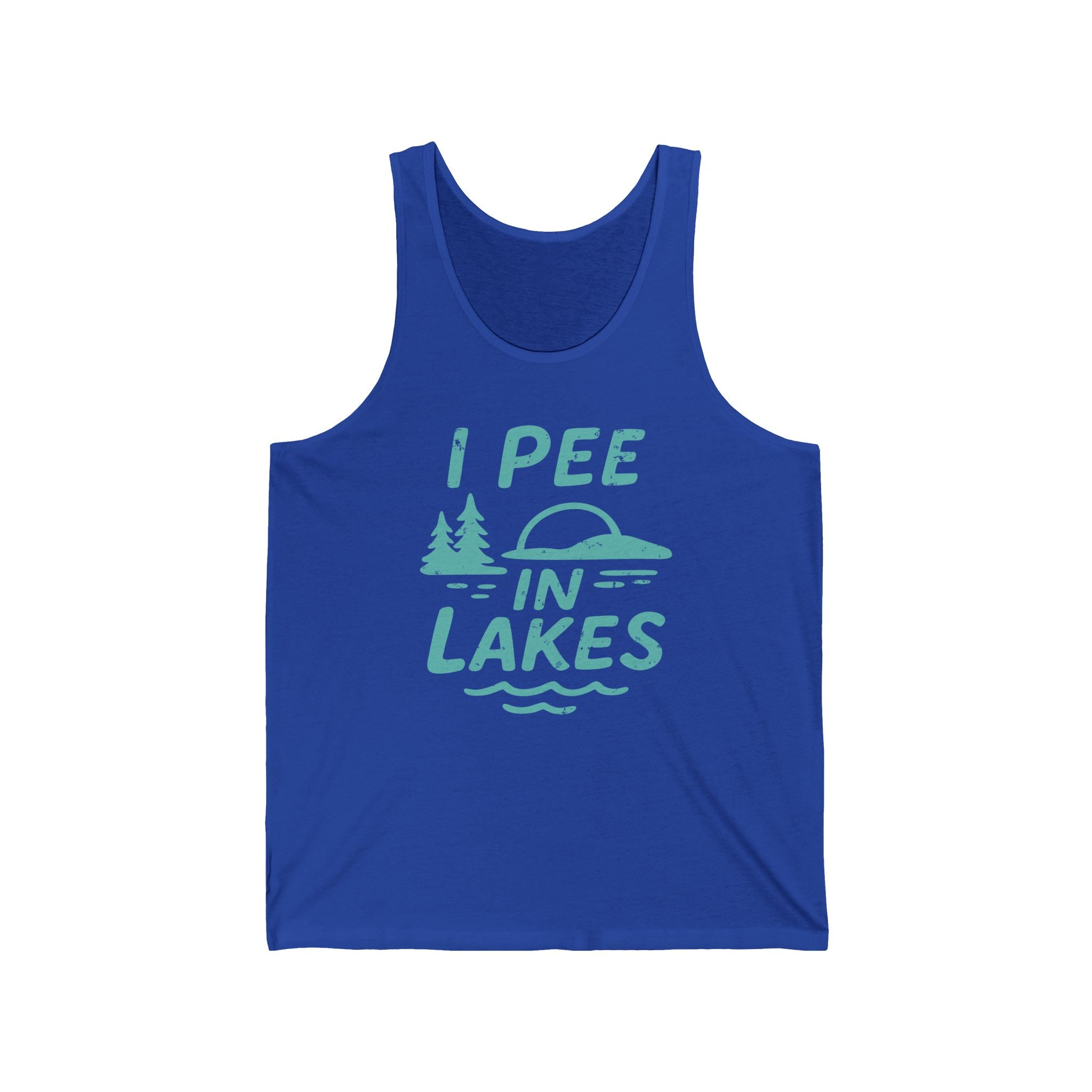 Basic Tank Top - Unisex - I Pee In Lakes Retro Basic Tank Top - Unisex - I Pee In Lakes Retro