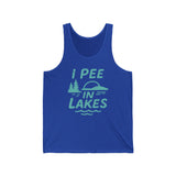 Basic Tank Top - Unisex - I Pee In Lakes Retro Basic Tank Top - Unisex - I Pee In Lakes Retro