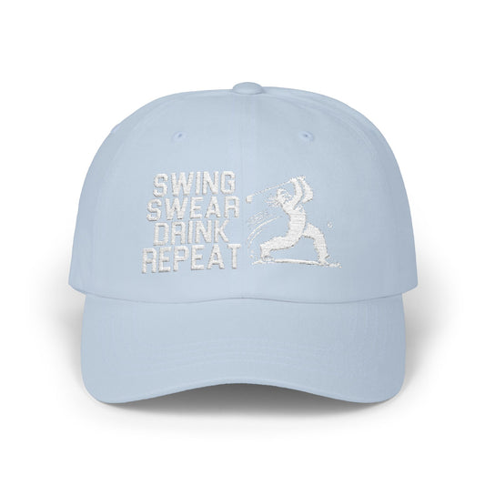 Swing Swear Drink Repeat Golf Classic Dad Cap