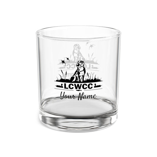 LCWCC Dog Logo Rocks Glass - 10oz