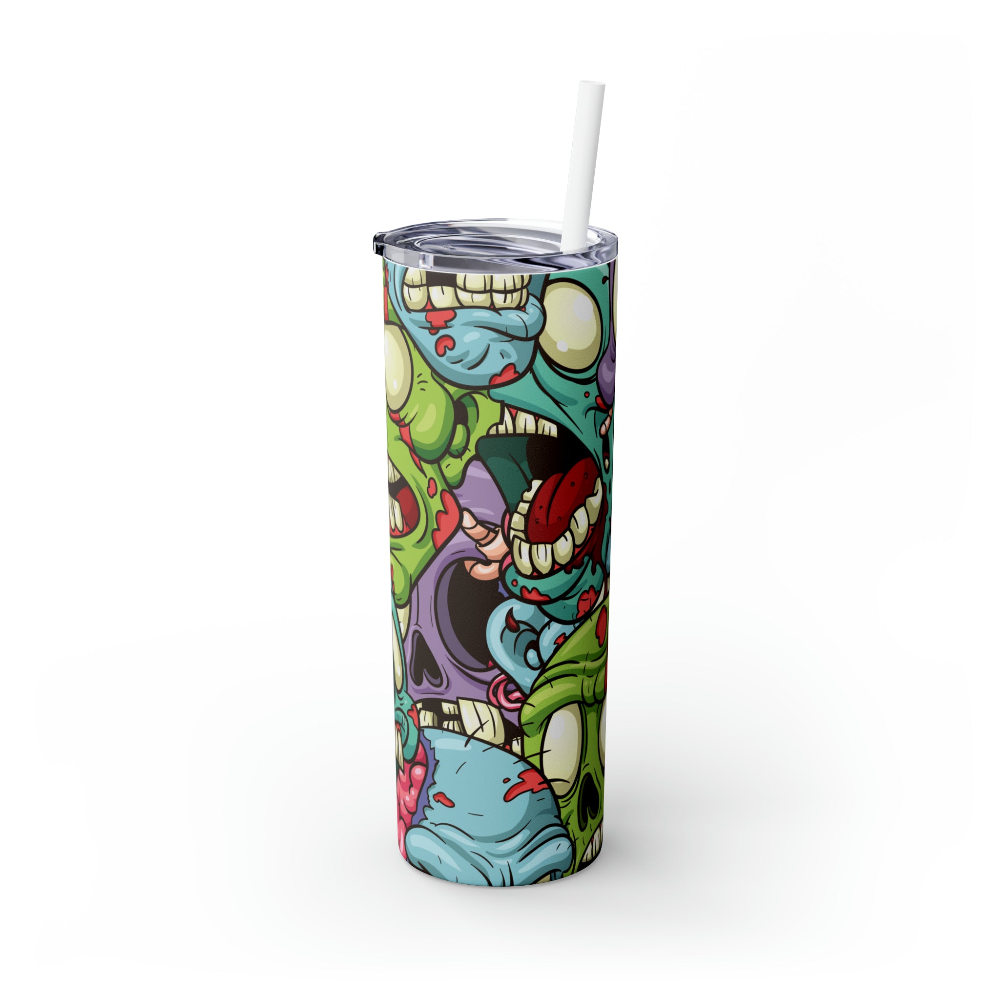Zombies Skinny Steel Tumbler with Straw, 20oz Zombies Skinny Steel Tumbler with Straw, 20oz
