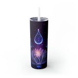 Lotus Drop Skinny Steel Tumbler with Straw, 20oz Lotus Drop Skinny Steel Tumbler with Straw, 20oz