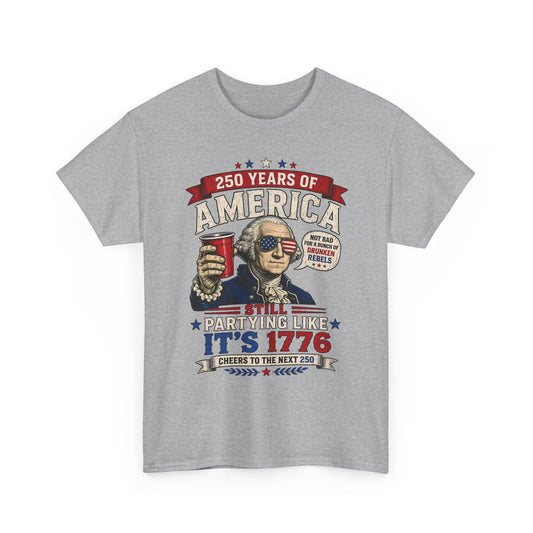 Funny Founding Rebel Party 1776 2026 Vintage Patriotic Basic T-Shirt - Unisex