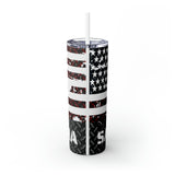 USA Personalized Skinny Steel Tumbler with Straw, 20oz USA Personalized Skinny Steel Tumbler with Straw, 20oz