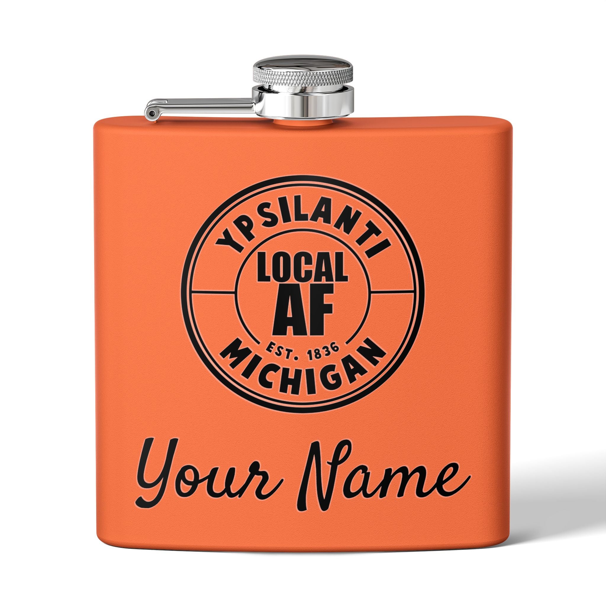 Ypsilanti Local AF Flask - 6oz Ypsilanti Local AF Flask - 6oz