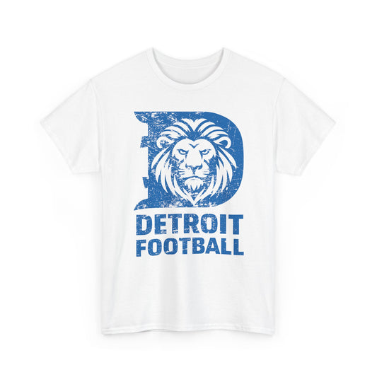 Detroit Football Blue Basic T-Shirt - Unisex