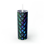 Dragon Pattern Skinny Steel Tumbler with Straw, 20oz Dragon Pattern Skinny Steel Tumbler with Straw, 20oz