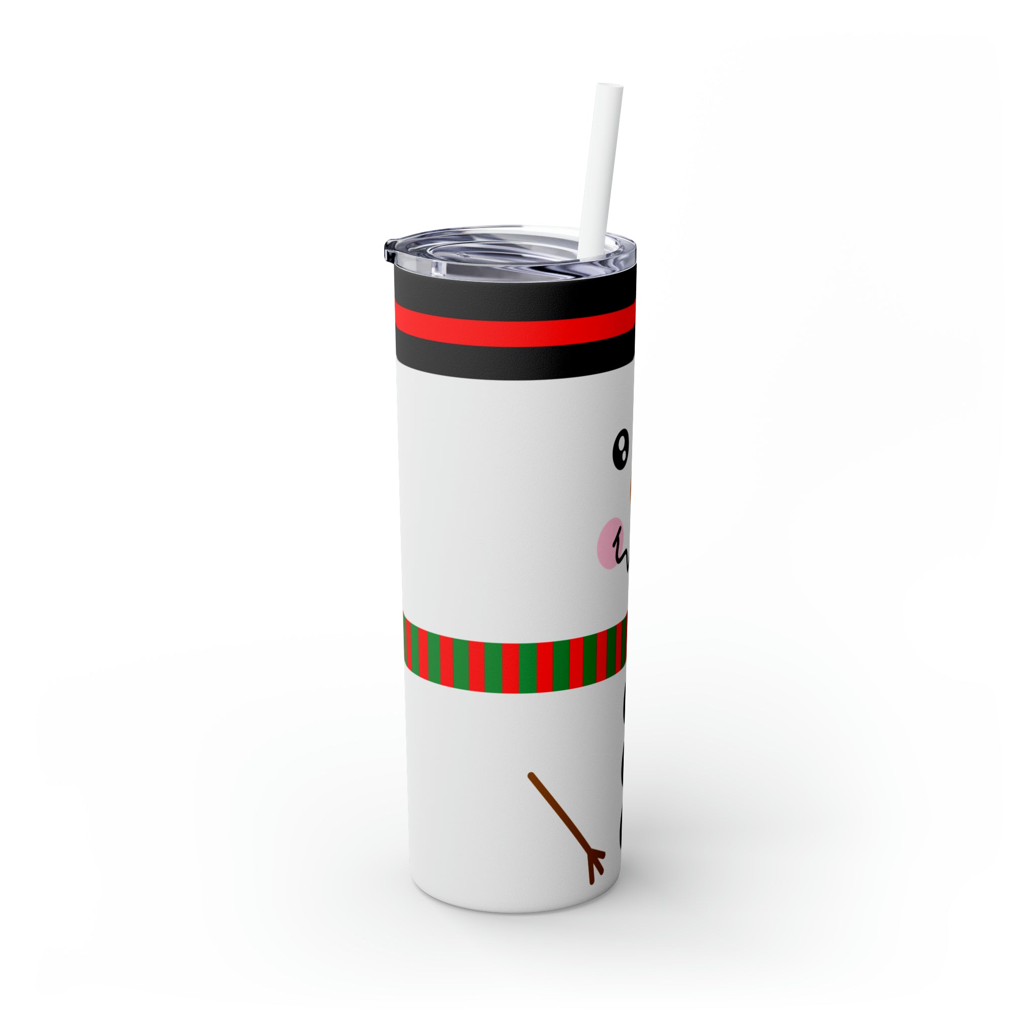 Snowman Skinny Steel Tumbler with Straw, 20oz Snowman Skinny Steel Tumbler with Straw, 20oz