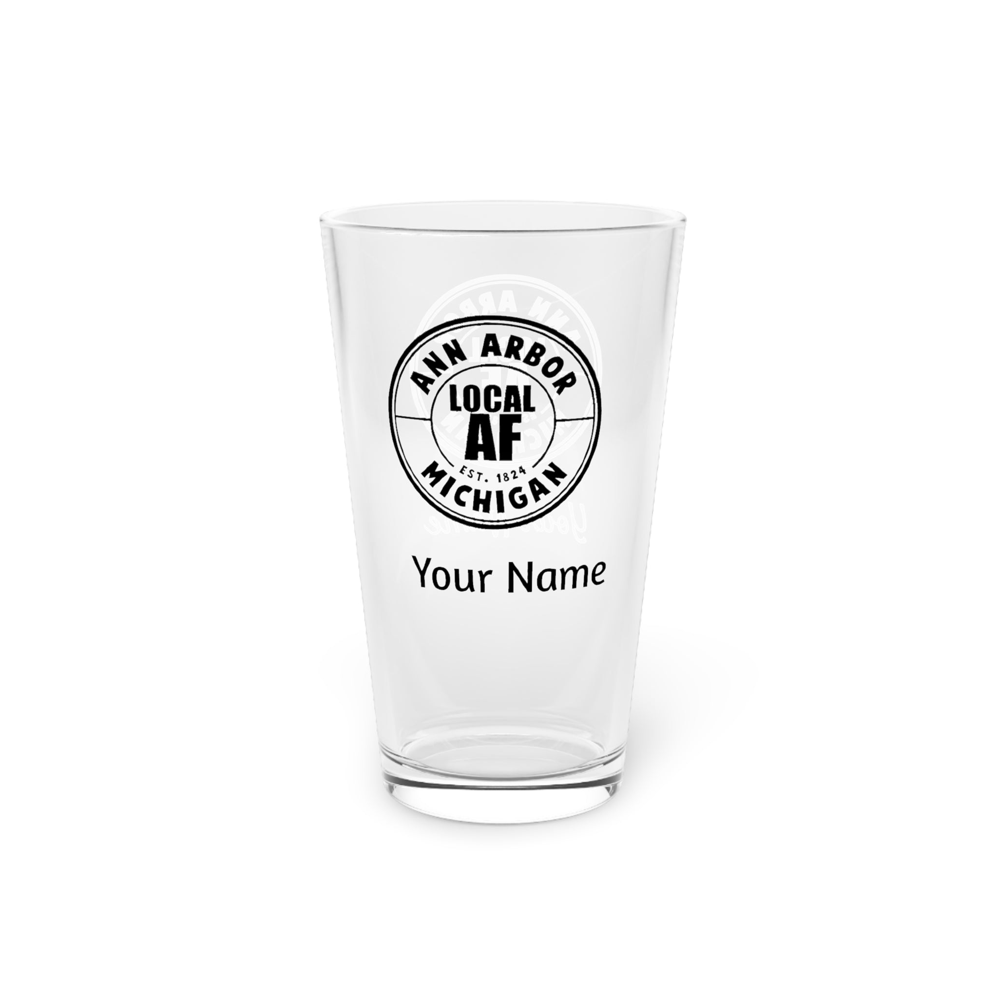 Ann Arbor Local AF Pint Glass - 16oz Ann Arbor Local AF Pint Glass - 16oz