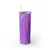 Zebra Personalized Skinny Steel Tumbler with Straw, 20oz Zebra Personalized Skinny Steel Tumbler with Straw, 20oz