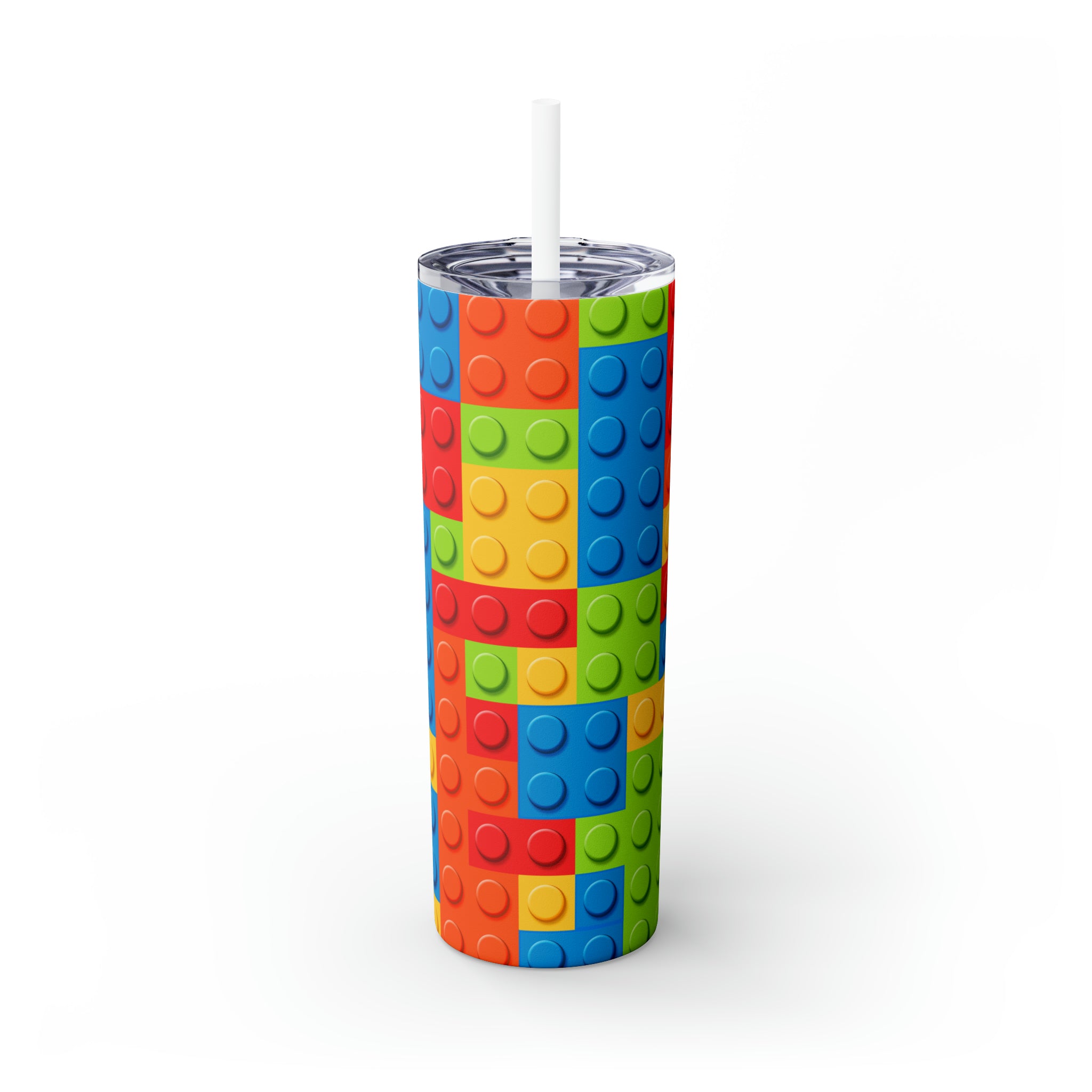 Legos Skinny Steel Tumbler with Straw, 20oz Legos Skinny Steel Tumbler with Straw, 20oz