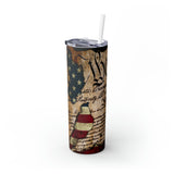 USA Skinny Steel Tumbler with Straw, 20oz USA Skinny Steel Tumbler with Straw, 20oz