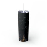 Christmas Reindeer Glowing Skinny Steel Tumbler with Straw, 20oz Christmas Reindeer Glowing Skinny Steel Tumbler with Straw, 20oz