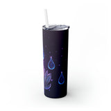 Lotus Drop Skinny Steel Tumbler with Straw, 20oz Lotus Drop Skinny Steel Tumbler with Straw, 20oz