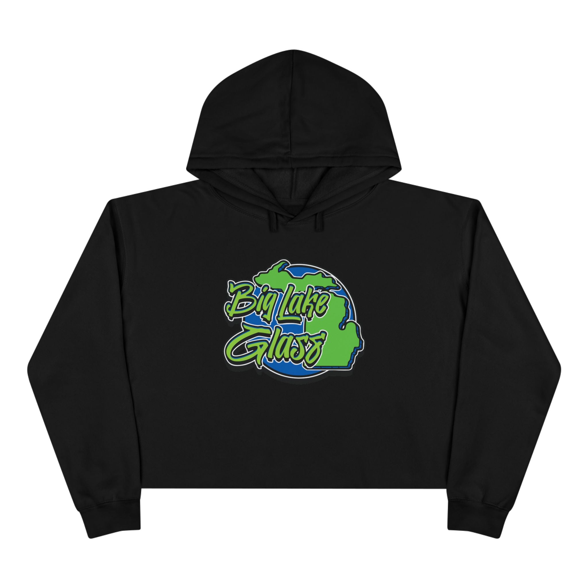 Crop Top Hoodie - Women's - Big Lake Glass Crop Top Hoodie - Women's - Big Lake Glass