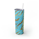 Zebra Personalized Skinny Steel Tumbler with Straw, 20oz Zebra Personalized Skinny Steel Tumbler with Straw, 20oz