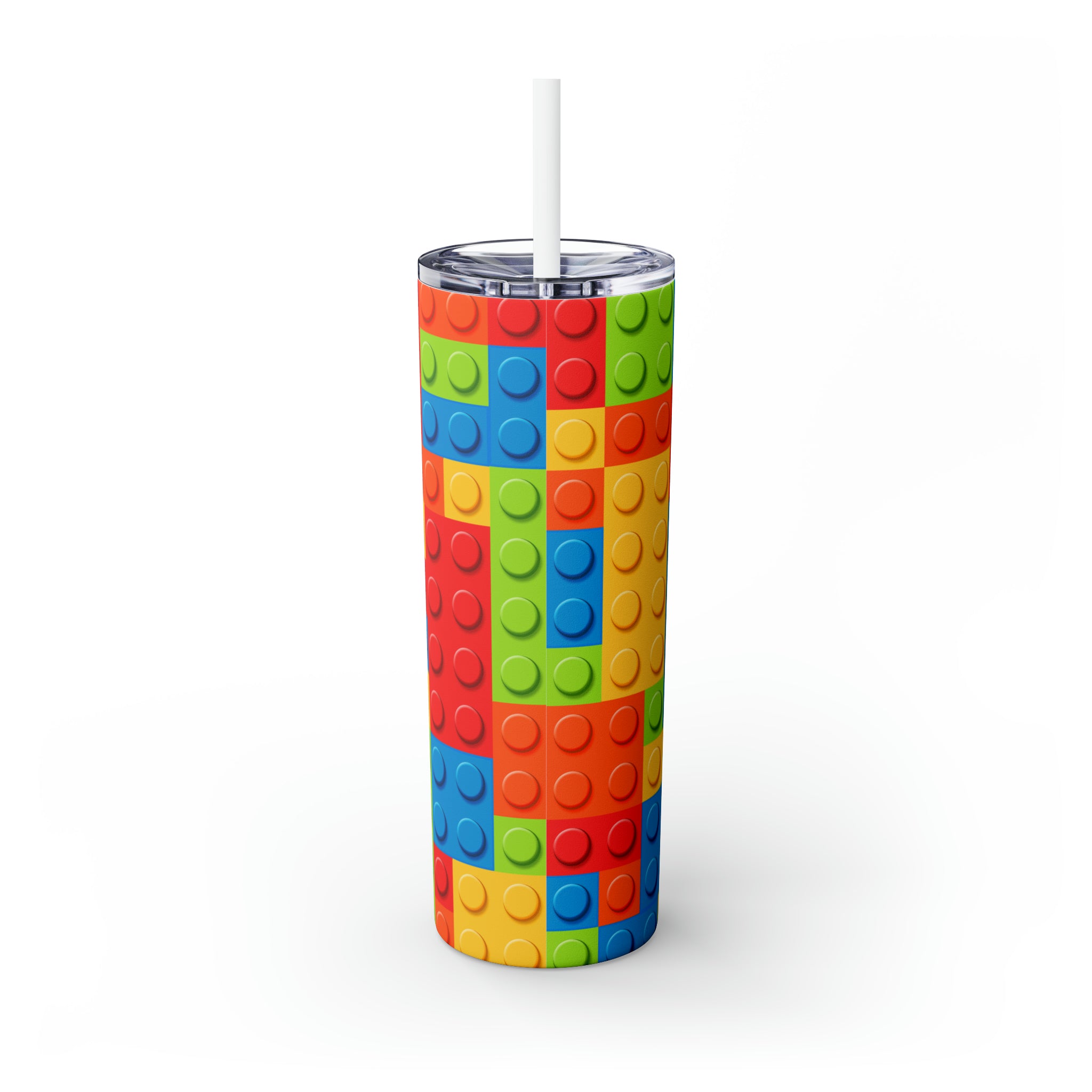 Legos Skinny Steel Tumbler with Straw, 20oz Legos Skinny Steel Tumbler with Straw, 20oz