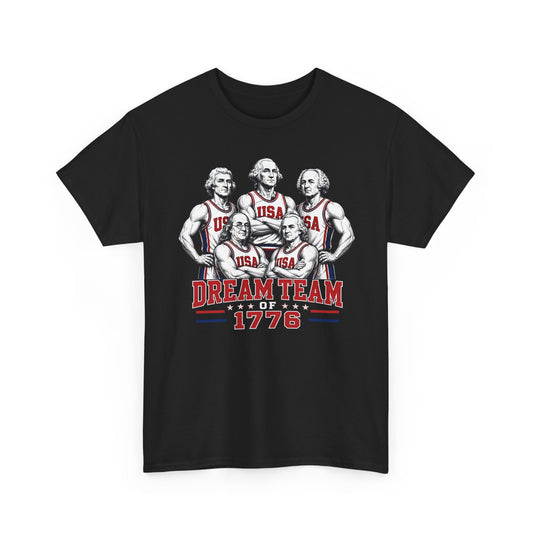 Founding Fathers Dream Team 1776 Retro Patriotic Americana Basic T-Shirt - Unisex