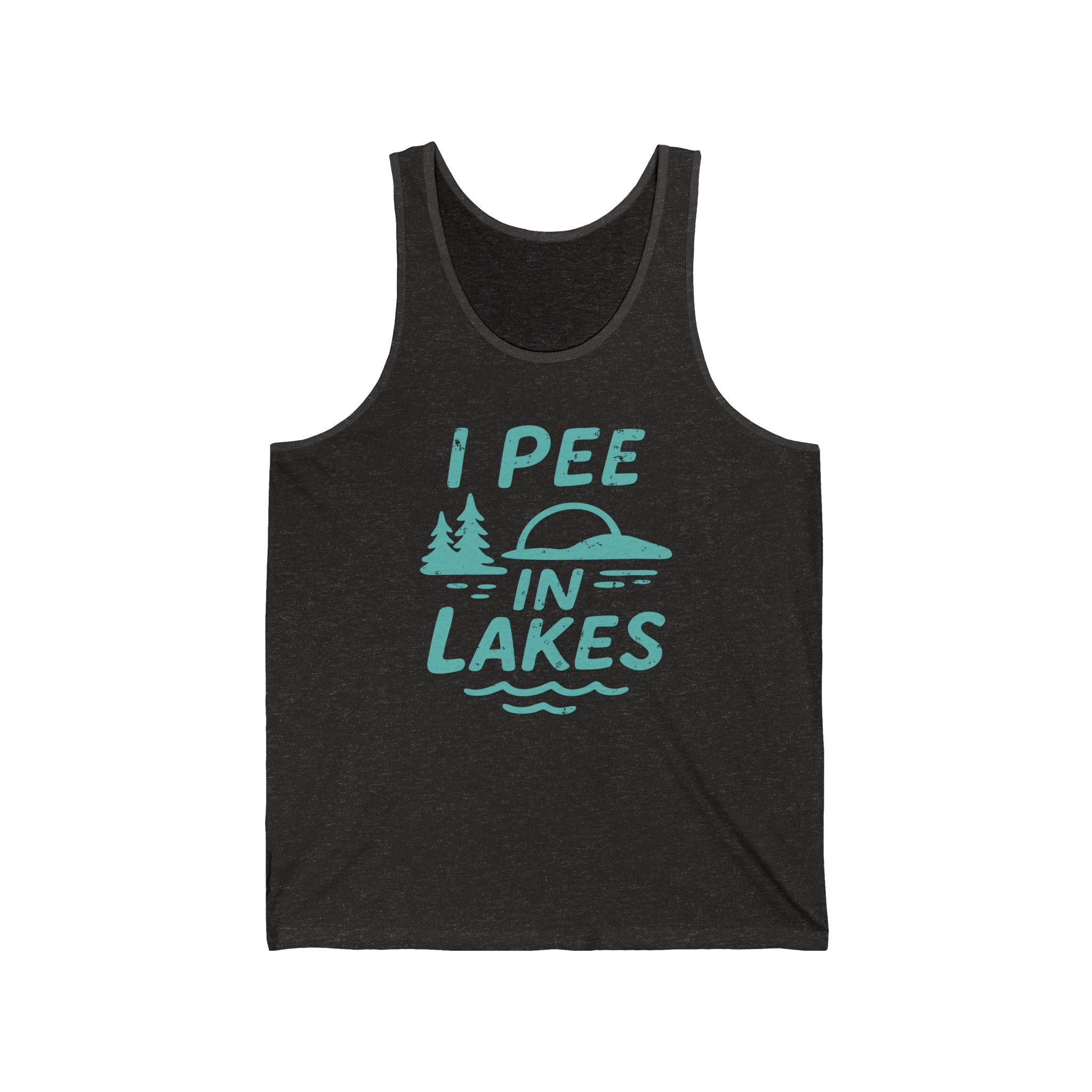Basic Tank Top - Unisex - I Pee In Lakes Retro Basic Tank Top - Unisex - I Pee In Lakes Retro