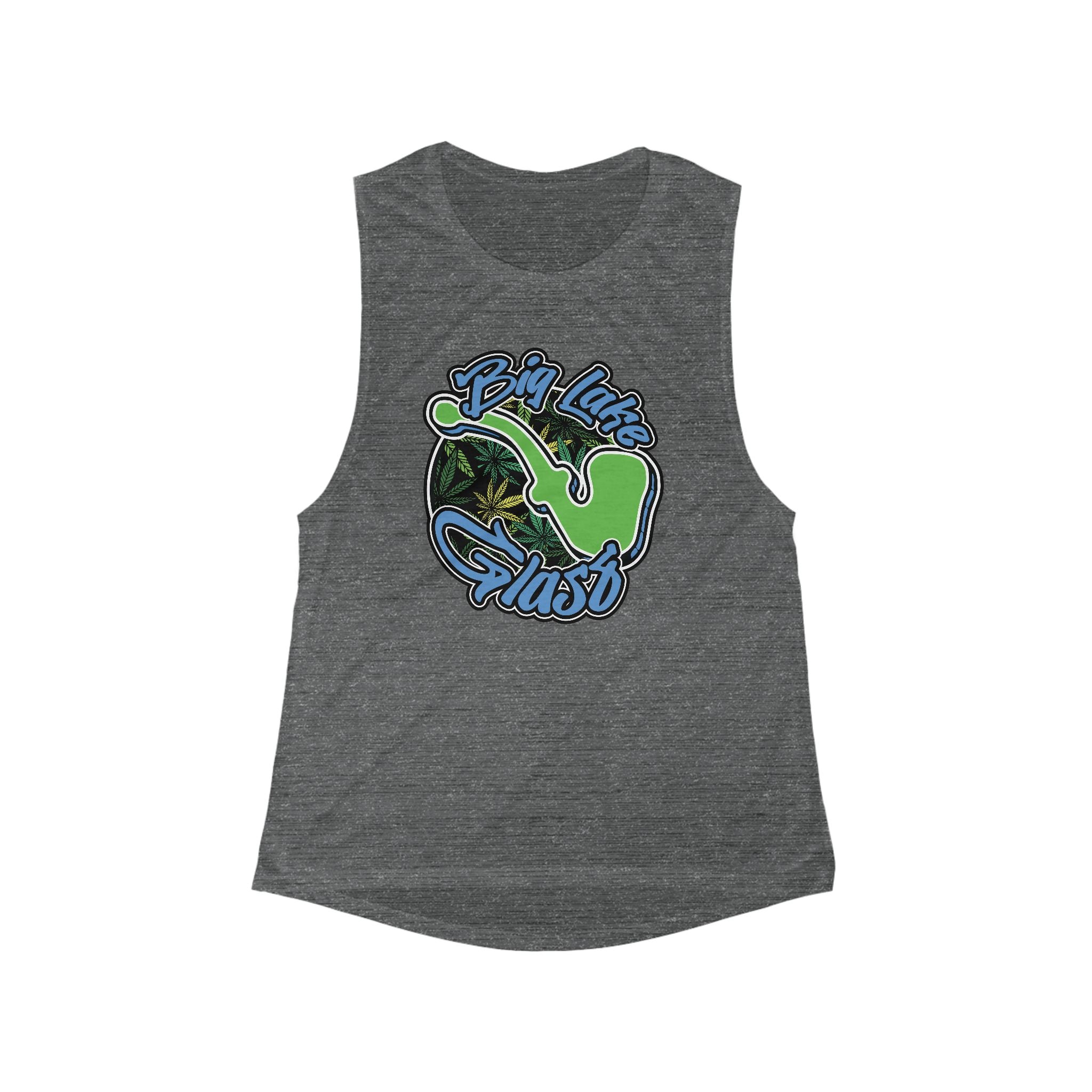 Flowy Muscle Tank - Women's - Big Lake Glass Pipe Flowy Muscle Tank - Women's - Big Lake Glass Pipe