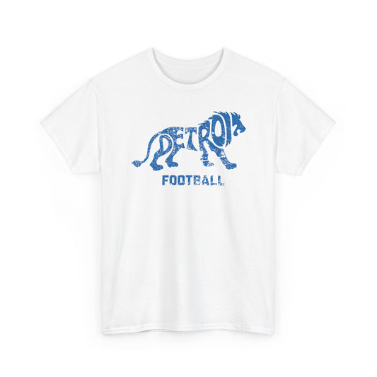 Detroit Football Lion Blue Basic T-Shirt - Unisex