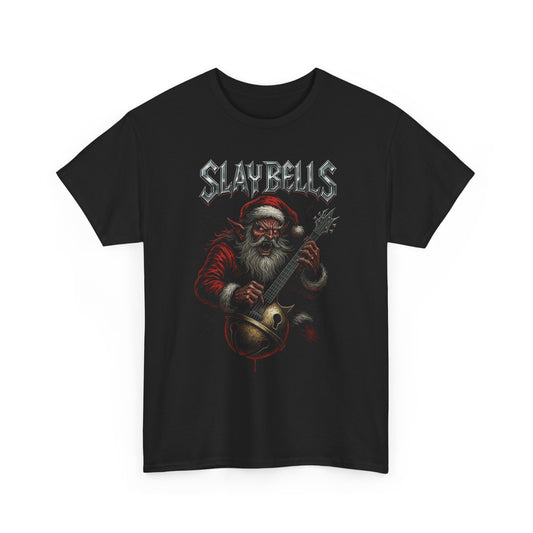 Slay Bells – Metal Santa Basic T-Shirt - Unisex