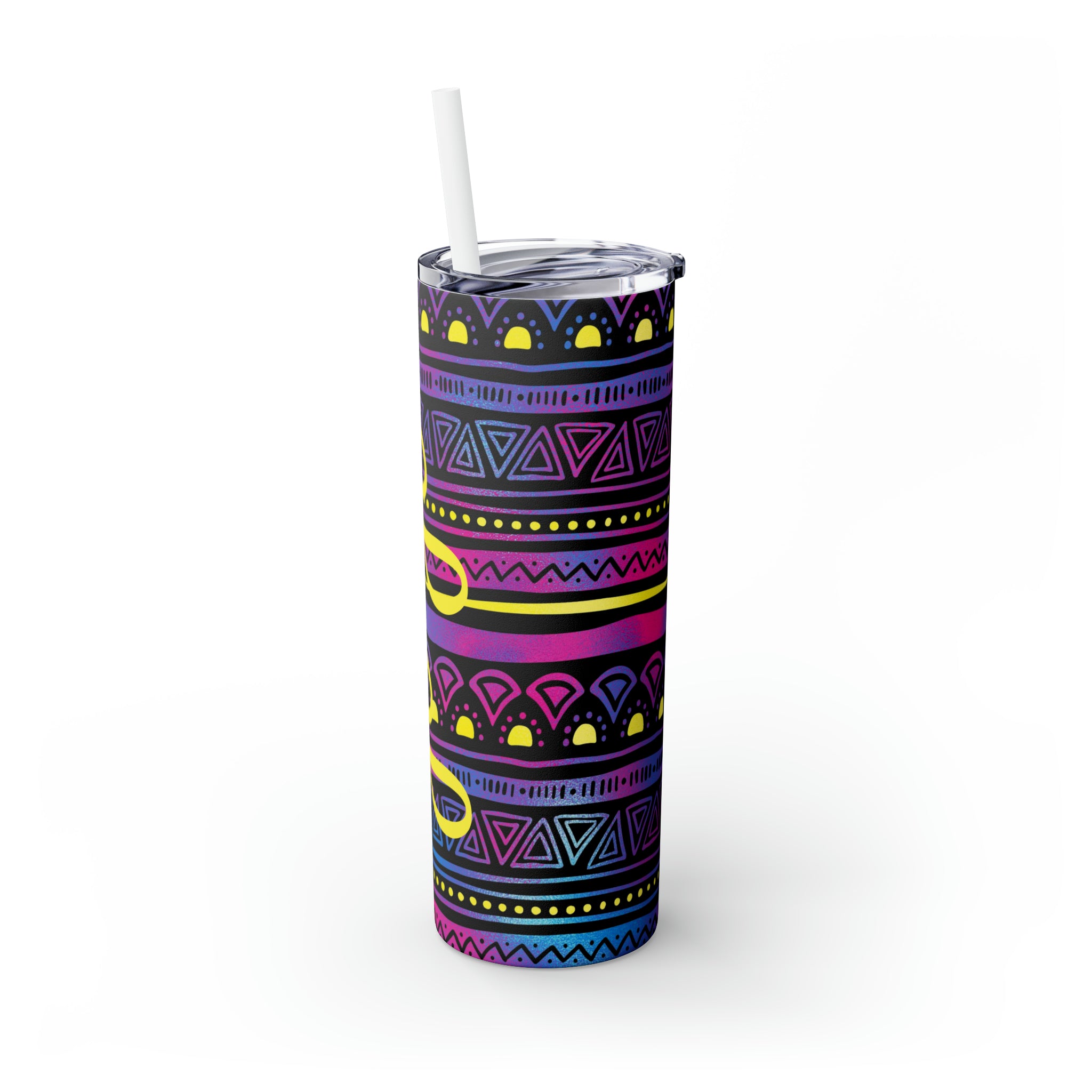 90's Personalized Skinny Steel Tumbler with Straw, 20oz 90's Personalized Skinny Steel Tumbler with Straw, 20oz