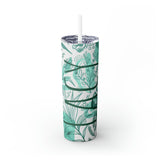 Tropical Personalized Skinny Steel Tumbler with Straw, 20oz Tropical Personalized Skinny Steel Tumbler with Straw, 20oz