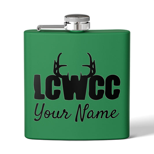 LCWCC Rack Logo Flask - 6oz