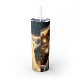 Polar Bear Skinny Steel Tumbler with Straw, 20oz Polar Bear Skinny Steel Tumbler with Straw, 20oz
